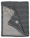 Plaid LINE Schwarz - Textil - 130 x 1 x 170 cm