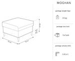 Pouf MOGHAN Schiefergrau