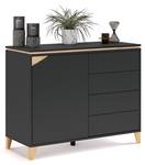 Sideboard Luisa Grau - Holzwerkstoff - 87 x 108 x 45 cm