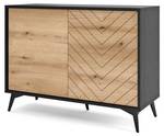 Sideboard DIAMOND SB104 2D Beige - Holzwerkstoff - Kunststoff - 104 x 77 x 39 cm