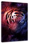 Leinwandbild LIGHTED TIGER 80 x 120 cm