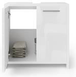 Meuble sous vasque simple Kiko 26469 Blanc brillant