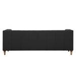 Sofa Buckingham (3-Sitzer) Echtleder Echtleder Gad: Schwarz