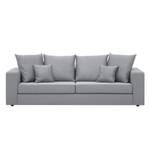 Sofa Bilbao (3-Sitzer) Webstoff Stoff Ramira: Silber