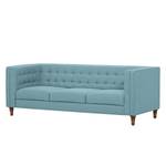 Sofa Buckingham (3-Sitzer) Webstoff Stoff Selva: Hellblau