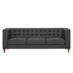 Sofa Buckingham (3-Sitzer) Echtleder Echtleder Gad: Anthrazit