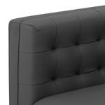 Canapé Buckingham (3 places) Cuir véritable - Cuir véritable Gad : Anthracite