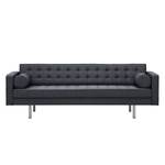 Sofa Chelsea (3-Sitzer) Webstoff Webstoff Milan: Anthrazit - Zylinder