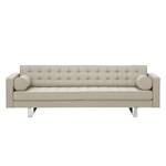 Sofa Chelsea (3-Sitzer) Webstoff Stoff Selva: Beige - Kufen