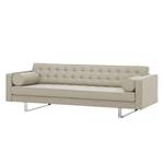 Sofa Chelsea (3-Sitzer) Webstoff Stoff Selva: Beige - Kufen