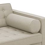 Sofa Chelsea (3-Sitzer) Webstoff Stoff Selva: Beige - Kufen