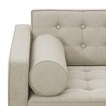 Sofa Chelsea (3-Sitzer) Webstoff Stoff Selva: Beige - Kufen