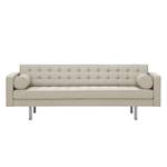 Sofa Chelsea (3-Sitzer) Webstoff Stoff Selva: Beige - Zylinder