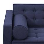 Sofa Chelsea (3-Sitzer) Webstoff Webstoff Milan: Dunkelblau - Kufen