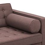 Sofa Chelsea (3-Sitzer) Webstoff Webstoff Milan: Grau-Braun - Zylinder