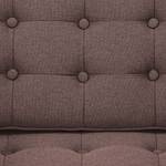 Sofa Chelsea (3-Sitzer) Webstoff Webstoff Milan: Grau-Braun - Zylinder