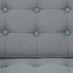 Sofa Chelsea (3-Sitzer) Webstoff Stoff Selva: Grau - Kufen