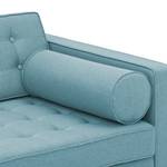 Sofa Chelsea (3-Sitzer) Webstoff Stoff Selva: Hellblau - Kufen