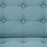 Sofa Chelsea (3-Sitzer) Webstoff Stoff Selva: Hellblau - Zylinder