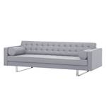 Sofa Chelsea (3-Sitzer) Webstoff Webstoff Milan: Hellgrau - Kufen