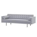 Sofa Chelsea (3-Sitzer) Webstoff Webstoff Milan: Hellgrau - Zylinder