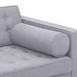 Sofa Chelsea (3-Sitzer) Webstoff Webstoff Milan: Hellgrau - Zylinder