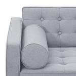 Sofa Chelsea (3-Sitzer) Webstoff Webstoff Milan: Hellgrau - Zylinder