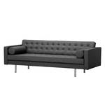 Sofa Chelsea (3-Sitzer) Echtleder Echtleder Gad: Anthrazit - Zylinder