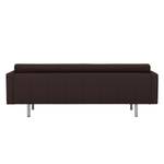 Sofa Chelsea (3-Sitzer) Echtleder Echtleder Gad: Dunkelbraun - Zylinder