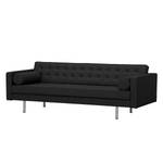 Sofa Chelsea (3-Sitzer) Echtleder Echtleder Gad: Schwarz - Zylinder