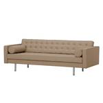 Sofa Chelsea (3-Sitzer) Echtleder Echtleder Gad: Taupe - Zylinder