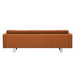 Sofa Chelsea (3-Sitzer) Webstoff Webstoff Milan: Rostbraun - Kufen