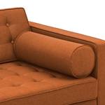 Sofa Chelsea (3-Sitzer) Webstoff Webstoff Milan: Rostbraun - Kufen