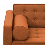 Sofa Chelsea (3-Sitzer) Webstoff Webstoff Milan: Rostbraun - Kufen