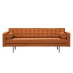 Sofa Chelsea (3-Sitzer) Webstoff Webstoff Milan: Rostbraun - Zylinder