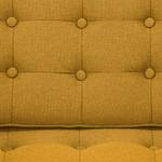 Sofa Chelsea (3-Sitzer) Webstoff Stoff Selva: Senfgelb - Zylinder