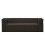 Sofa Graham (3-Sitzer) Webstoff Stoff Mera: Braun-Grau