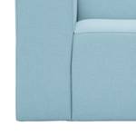 Sofa Graham (3-Sitzer) Webstoff Stoff Mera: Hellblau