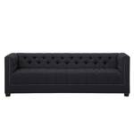 Sofa Grand Duo (3-Sitzer) Webstoff Stoff Selva: Anthrazit