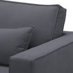 Sofa Lacona (3-Sitzer) Webstoff Stoff Mera: Anthrazit