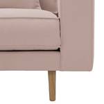 Bank Lacona (3-zitsbank) geweven stof - Stof Dona: Beige-Roze