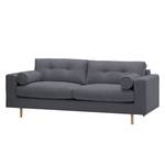 Sofa Marlon (3-Sitzer) Webstoff Stoff Mera: Anthrazit