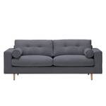 Sofa Marlon (3-Sitzer) Webstoff Stoff Mera: Anthrazit