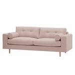 Sofa Marlon (3-Sitzer) Webstoff Stoff Dona: Beige-Rosa