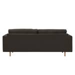 Sofa Marlon (3-Sitzer) Webstoff Stoff Mera: Braun-Grau