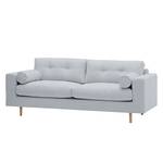 Sofa Marlon (3-Sitzer) Webstoff Stoff Dona: Silber