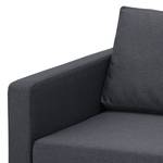 Sofa Portobello (3-Sitzer) Webstoff Webstoff Milan: Anthrazit - Kufen