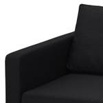 Sofa Portobello (3-Sitzer) Webstoff Stoff Selva: Anthrazit - Eckig