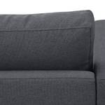 Sofa Portobello (3-Sitzer) Webstoff Webstoff Milan: Anthrazit - Eckig