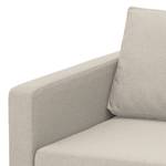 Sofa Portobello (3-Sitzer) Webstoff Stoff Selva: Beige - Eckig